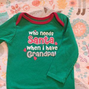 Christmas Infant Santa Onsie